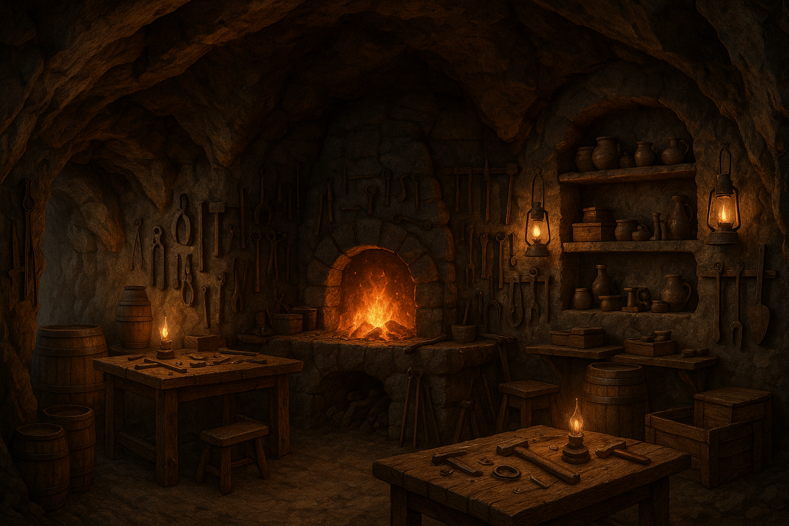 Workshop Inside Cave